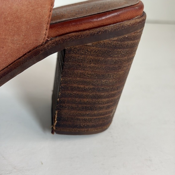 Free People Jeffrey Campbell brown Minimal Lace Up open toe stack heel sandal - Picture 10 of 16